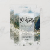 Informatie over de bruiloft in Amalfi Informatiekaartje (Voorkant / Achterkant)