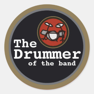Informatie over Drums Ronde Sticker