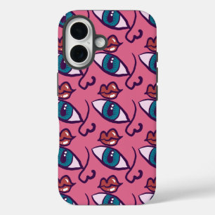 Informatie over gezicht - Oyes Nose Mouth Lips Fac iPhone 16 Hoesje