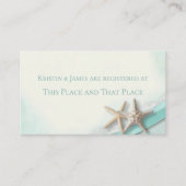 Informatie over het Starfish and Ribbon Registry Visitekaartje (Voorkant)