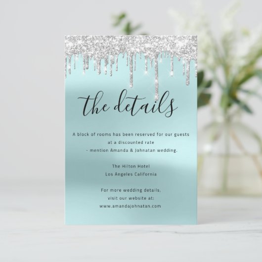 Informatie over Kaart bruiloft (Staand voorkant)