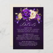 Informatie over koninklijk Paars Violet Gold Botan Informatiekaartje (Voorkant / Achterkant)