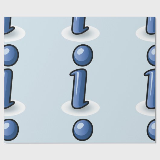 Informatie Symbool Wrapping Papier (Vlak)