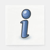 Informatie-symboolpapier Napkins Servet (Voorkant)