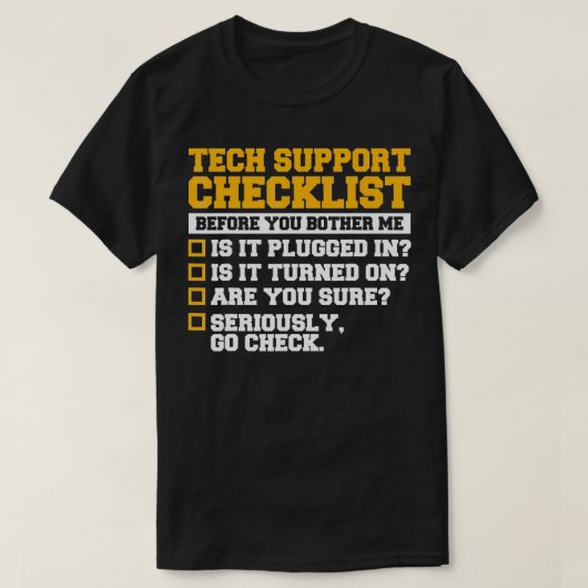 Informatie Technologie Specialist Technische onder T-shirt (Design voorkant)