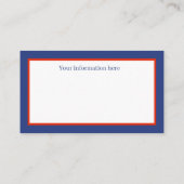 informatie voor retro Santa add Visitekaartje (Achterkant)