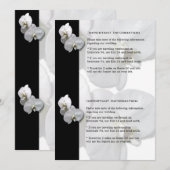 Informatieblad Witte Orchideeën 4 Kaart (Voorkant / Achterkant)