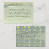 Informatiedagen en grijze behuizing informatiekaartje (Voorkant / Achterkant)