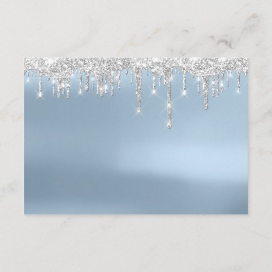 Informatiekaart Trouwdetails Blauw Informatiekaartje (Achterkant)