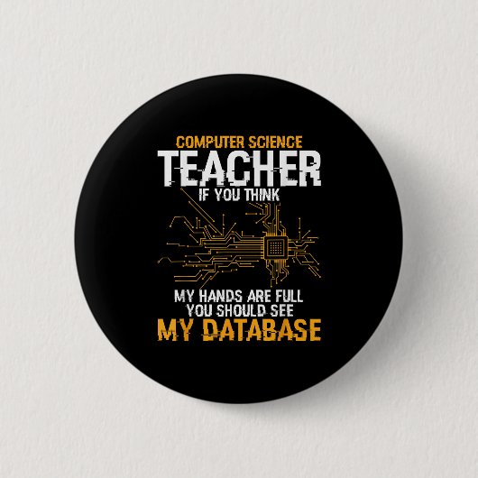 Informatietechnologie Database Informatica T Ronde Button 5,7 Cm (Voorkant)