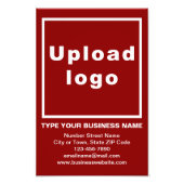 Information d'affaires Photo Arrière - plan rouge  (Devant)