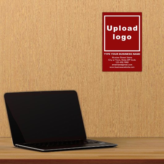 Information d'affaires Photo Arrière - plan rouge 