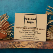 Information d'affaires Plaque rectangulaire Brown  (Côté)