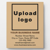 Information d'affaires sur la plaque Brown légère (Devant)