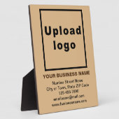 Information d'affaires sur la plaque Brown légère (Côté)