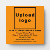 Information d'affaires sur la plaque Carré orange (Devant)