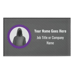 Information Security Graphic op Smart Striped Grey Naambadge
