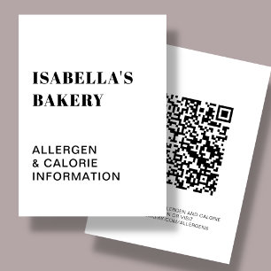 Information sur les calories des allergies aliment