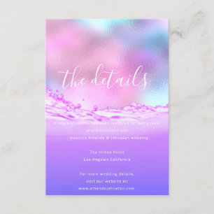 Informations Cartes de Mariage Détails Pastels