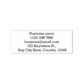 Informations commerciales personnalisables tampon  (Tamponné)