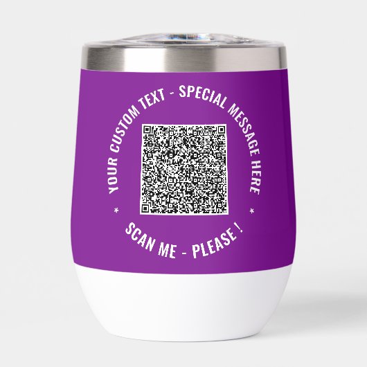Informations d'analyse de code QR avec du texte et (Avant)