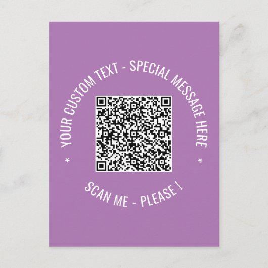 Informations d'analyse de code QR et carte texte p (Devant)