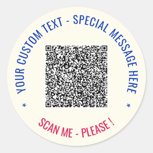 Informations d'analyse de code QR et étiquettes de (Devant)