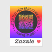 Informations d'analyse de code QR et Sticker de te (Feuille)