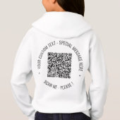 Informations d'analyse de code QR et Sweat - shirt (Dos)