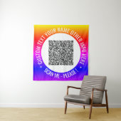 Informations d'analyse de code QR et tapisserie de (En situation)