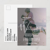 Informations de carte de mariage photo budget (Devant / Derrière)