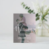 Informations de carte d'invitation de mariage phot (Debout devant)