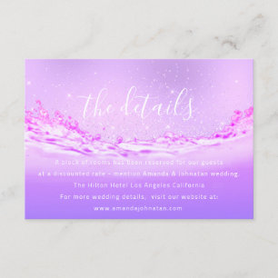 Informations Mariage de carte de boîtier Détails T