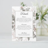 Informations sur le faire-part de mariage (Debout devant)