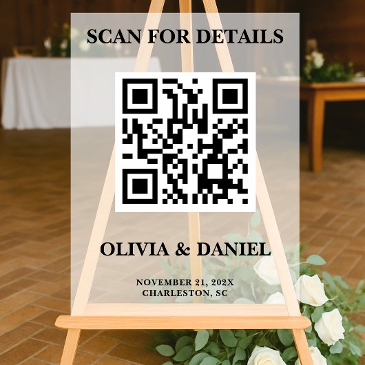 Informations sur le Mariage de code QR refusées