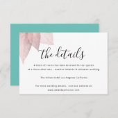 Informations sur le Mariage de la carte de boîtier (Devant / Derrière)