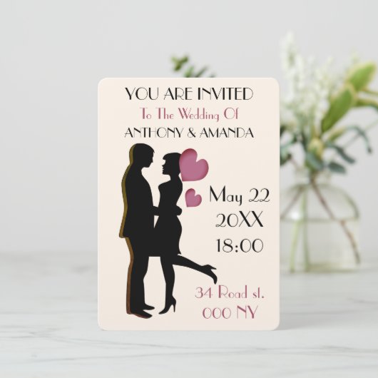 Informeel casual uniek en origineel kaart (Staand voorkant)