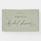 Informeel Script Light Sage Welkom Vrijgezellenfee Spandoek (Horizontaal)