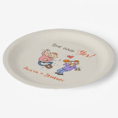 Informele begrafenis: ja, partij papieren bordje (Gekanteld)