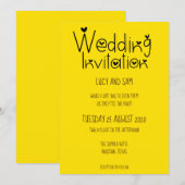 Informele bruiloft Moderne Typografie Zonneschijn  Kaart (Voorkant / Achterkant)