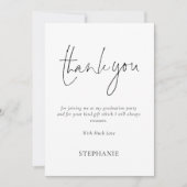 Informele foto van script Afstuderen Dank u Kaart (Voorkant)