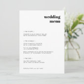 Informele minimalistische | Moderne retro-casuatie Menu (Staand voorkant)