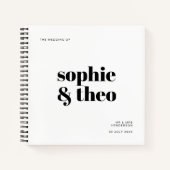 Informele minimalistische | Moderne retro ontspann Notitieboek (Voorkant)