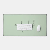 Informele scriptnaam Gewoon Sage Groen Bureaumat (Keyboard & Muis)