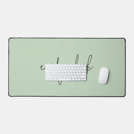 Informele scriptnaam Gewoon Sage Groen Bureaumat (Keyboard & Muis)