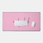 Informele scriptnaam Plain Pink Bureaumat (Keyboard & Muis)