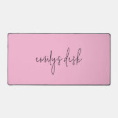 Informele scriptnaam Plain Pink Bureaumat (Voorkant)