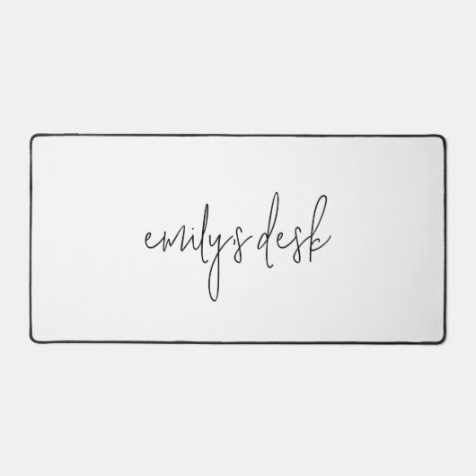 Informele scriptnaam Plain White Bureaumat (Voorkant)