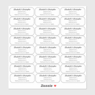 Informele Transparante Retouradres Sticker Met Dri