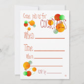 Informele uitnodiging voor cocktail Party (Achterkant)